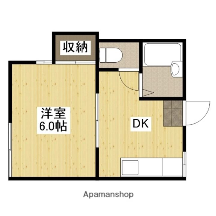シャンブル三吉の間取り