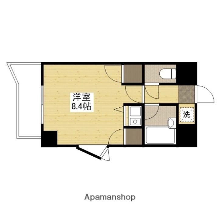 広島県福山市西深津町2丁目の賃貸マンション708の間取り