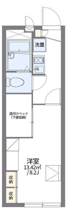 レオパレス城興ケ丘の間取り