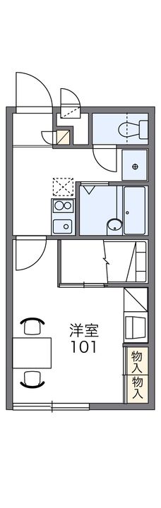 レオパレス東手城の間取り