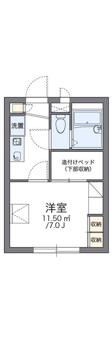 レオパレスセジュールコート チヨダ21202の間取り