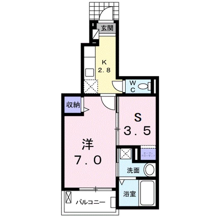 フランベル102の間取り