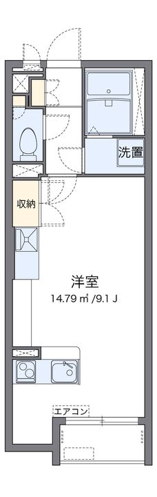 ミランダルピナスⅢ105の間取り