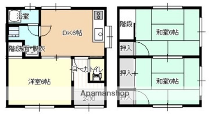 広島県福山市春日町5丁目(一戸建)の賃貸物件戸建ての間取り