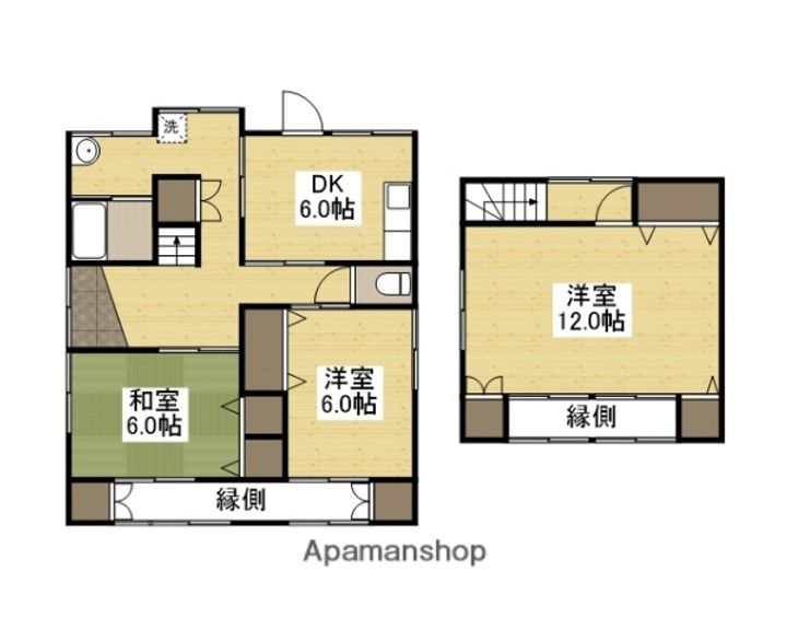 広島県福山市西深津町5丁目(一戸建)の賃貸物件戸建ての間取り