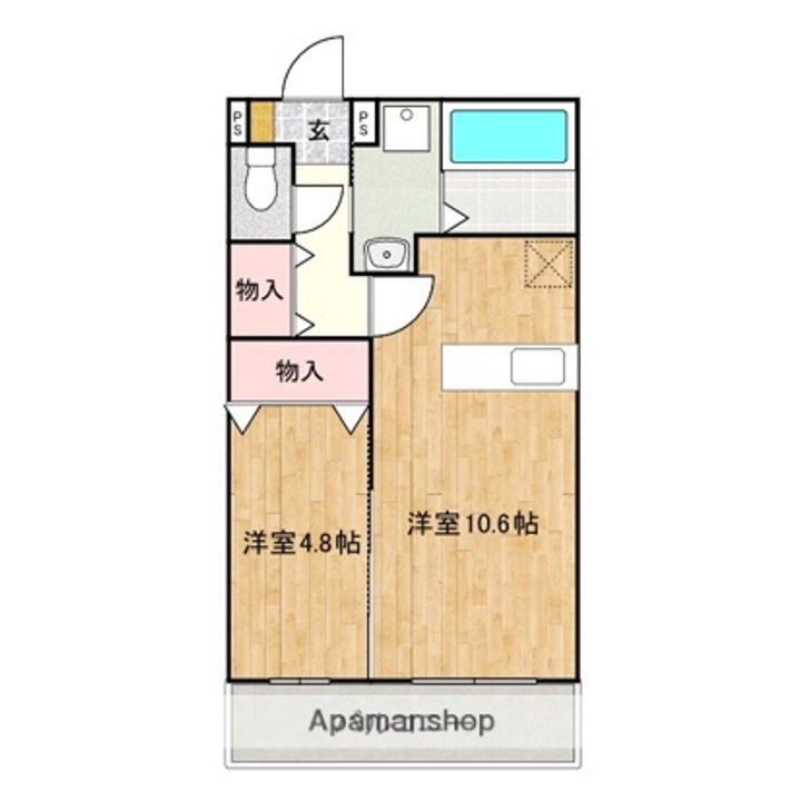 セレストローズ302の間取り