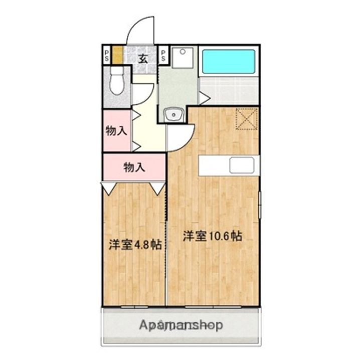 セレストローズ204の間取り