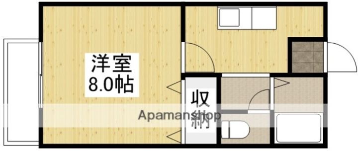 ジャルハイツB105の間取り