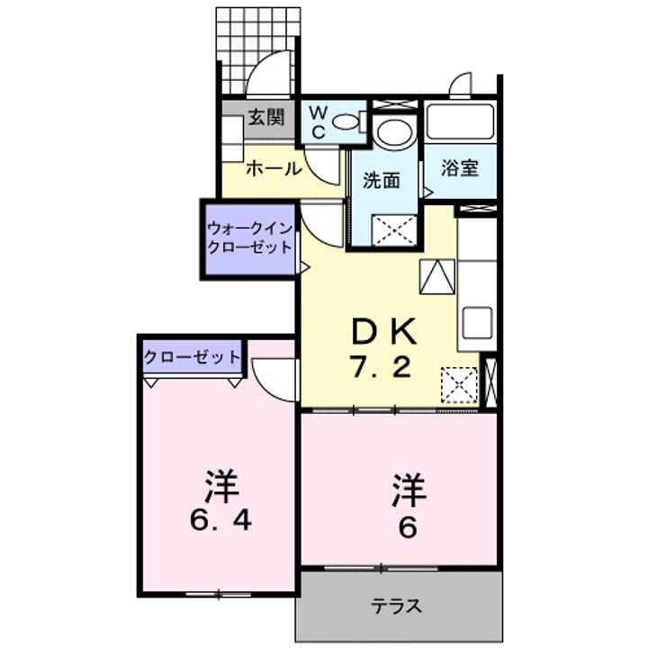 ベルメゾンセラ Aの間取り