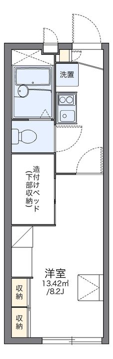 レオパレス西宮207の間取り