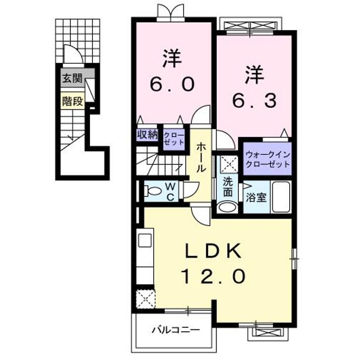 スプリング・ワンB201の間取り