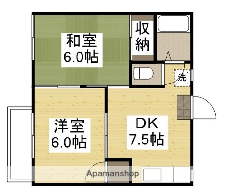 ラピタ横尾の間取り