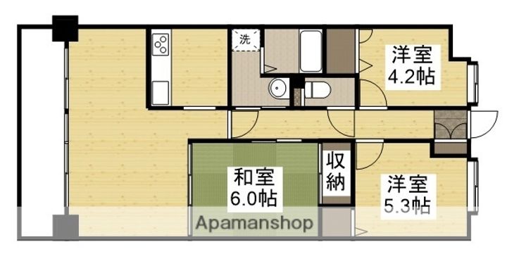 川端壱番館の間取り