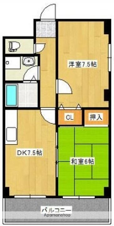 グレーシル鷹取602の間取り