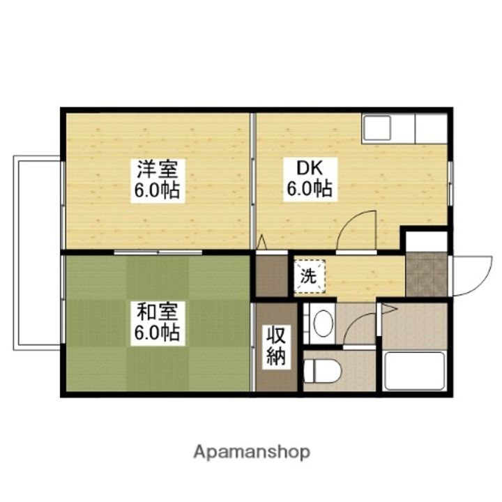 ビーライン泉 B201の間取り