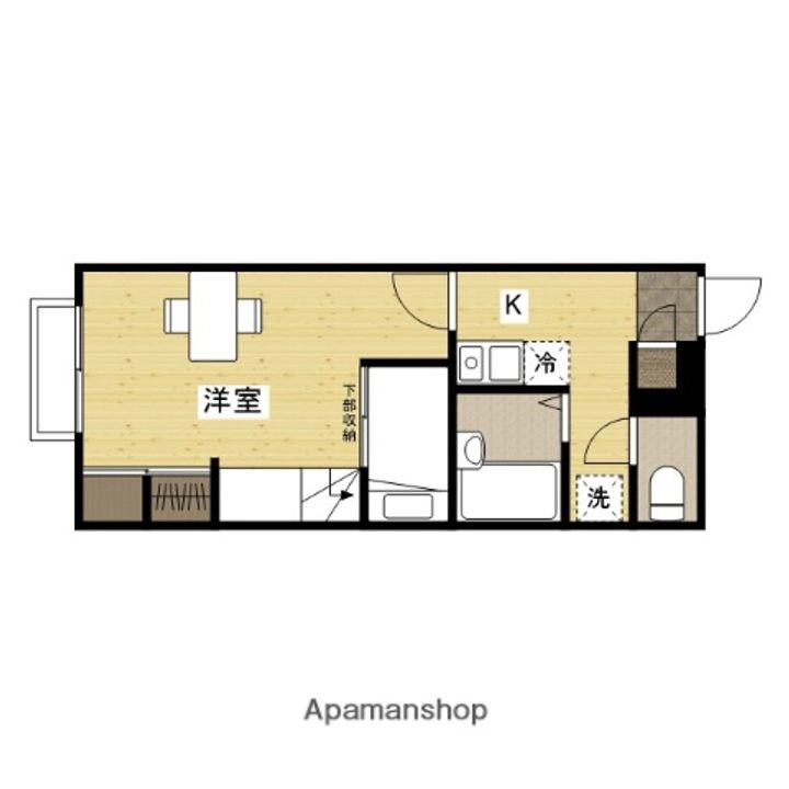 シエル神辺202の間取り