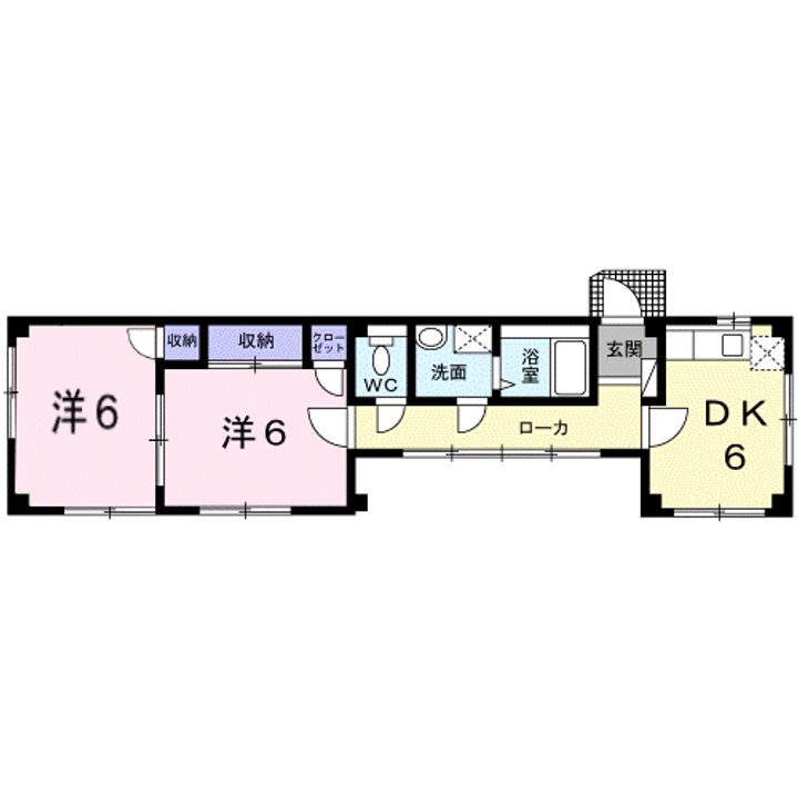 ヴューサイドヒル Ⅱの間取り