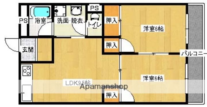 サン・オーレ東福山の間取り