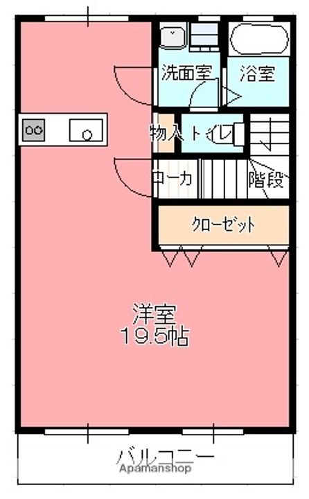ルミエールA203の間取り