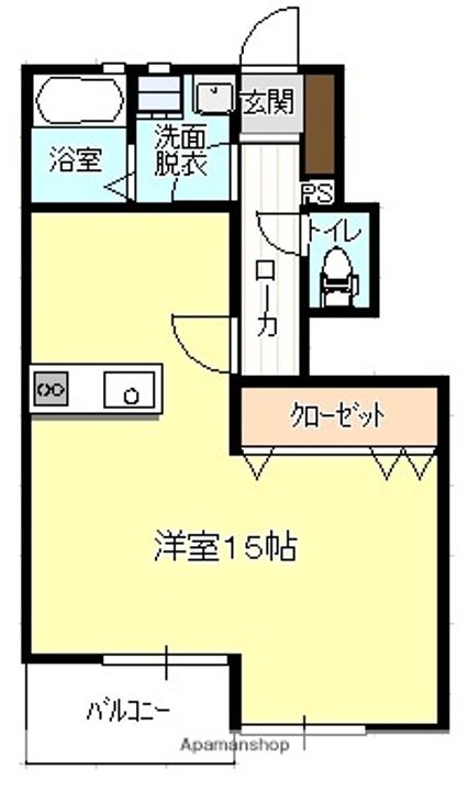 メゾンガリピヨ・アルファ101の間取り