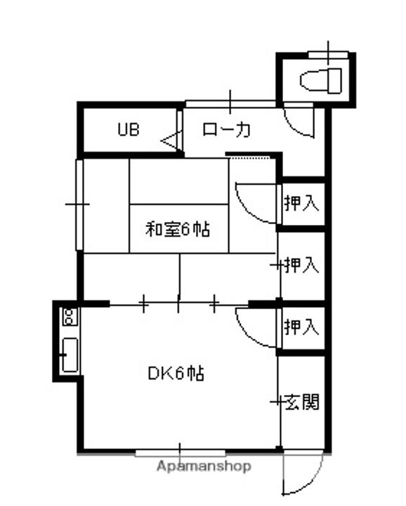 石原アパート201の間取り