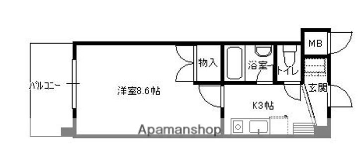 第二尾田ビル203の間取り