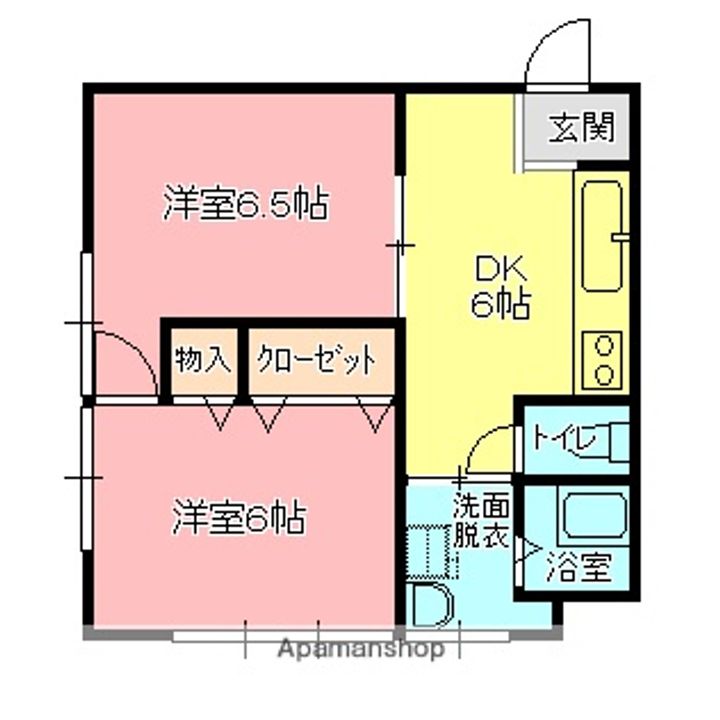 二間ビル201の間取り