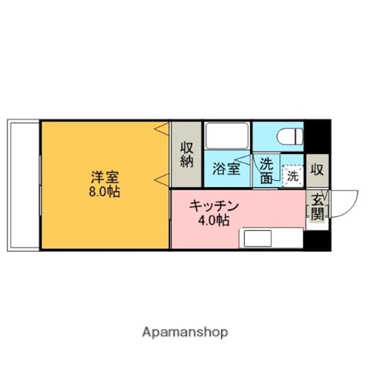 広島県広島市東区矢賀新町1丁目の賃貸マンションの間取り