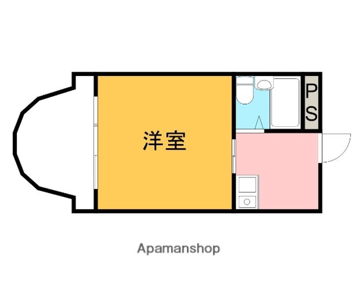 広島県広島市佐伯区五日市中央2丁目の賃貸マンションの間取り