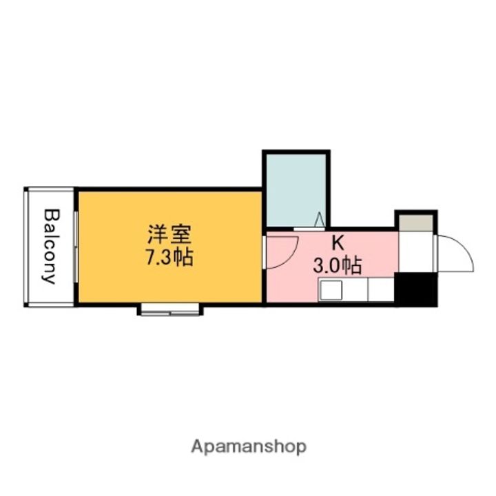 広島県広島市安佐南区西原8丁目の賃貸マンションの間取り