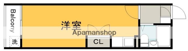 広島県広島市南区大須賀町の賃貸マンションの間取り