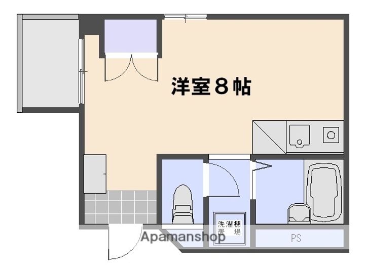 広島県広島市佐伯区楽々園3丁目の賃貸マンションの間取り