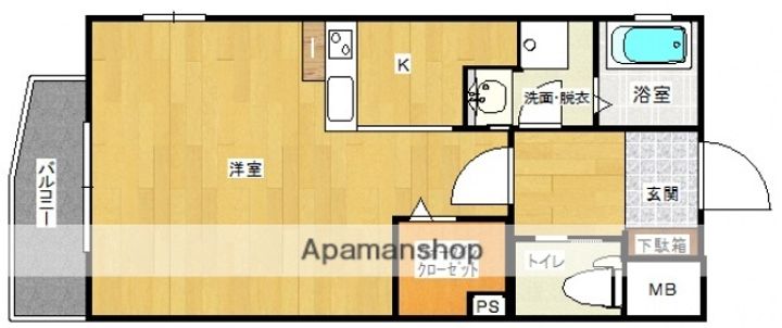 広島県広島市中区舟入幸町の賃貸マンション905の間取り