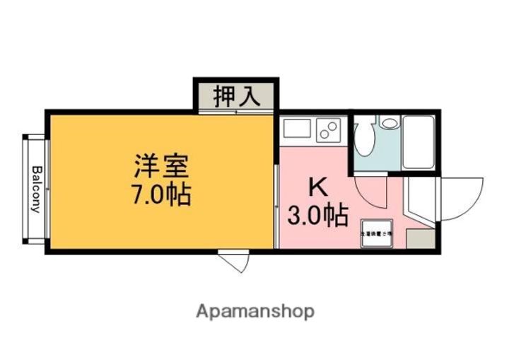 広島県広島市東区牛田本町5丁目の賃貸アパートの間取り