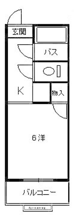 広島県広島市安佐南区長楽寺1丁目の賃貸マンションの間取り