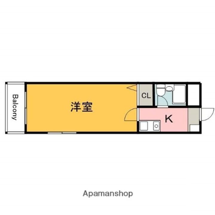 広島県広島市西区大芝2丁目の賃貸マンションの間取り