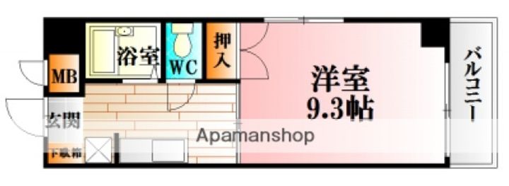 広島県広島市安佐北区可部4丁目の賃貸マンション108の間取り