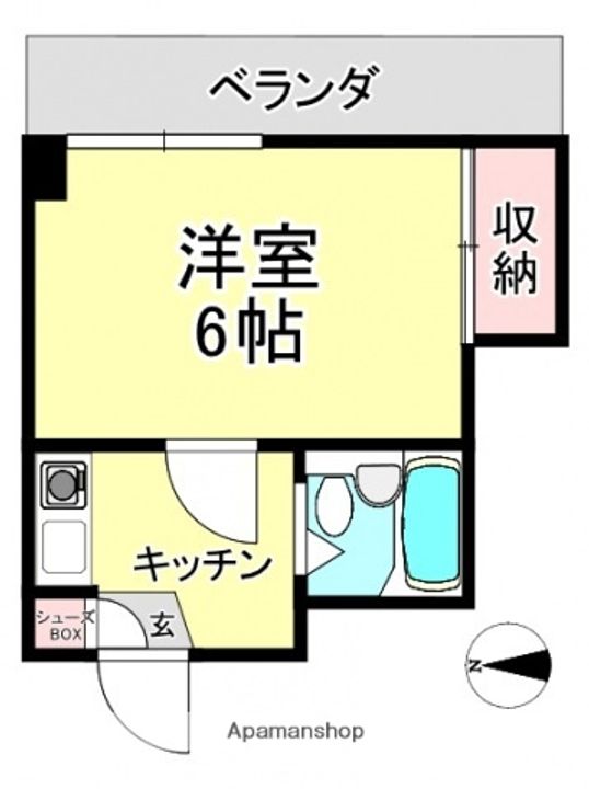 広島県安芸郡府中町青崎南の賃貸マンションの間取り