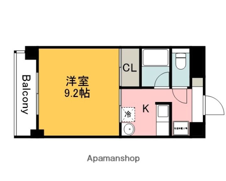 広島県広島市南区宇品神田5丁目の賃貸マンションの間取り