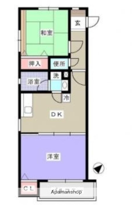 広島県広島市中区吉島西3丁目の賃貸マンションの間取り