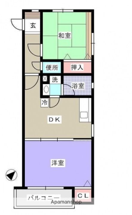 広島県広島市中区吉島西3丁目の賃貸マンションの間取り