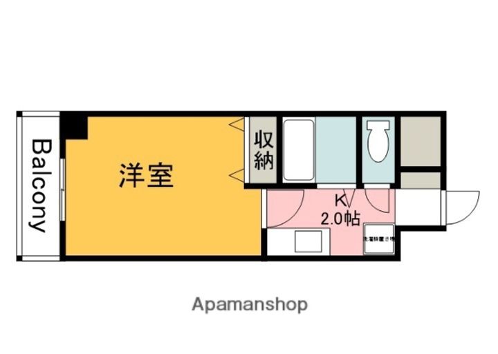 広島県広島市西区楠木町4丁目の賃貸マンションの間取り