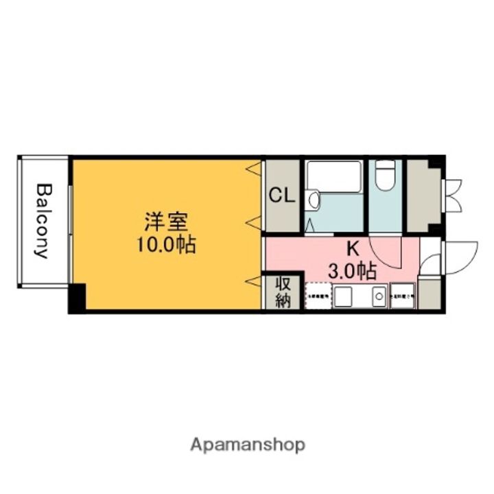 広島県広島市佐伯区五日市5丁目の賃貸マンション503の間取り