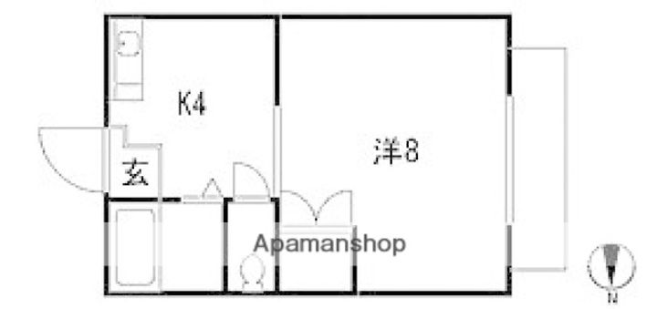ハイツ矢賀新町2の間取り