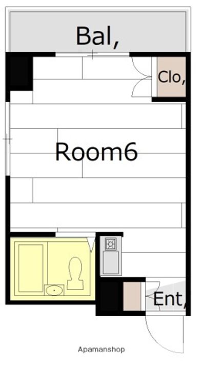 広島県広島市安佐南区古市3丁目の賃貸マンション401の間取り