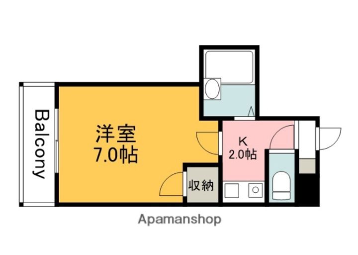 広島県広島市西区天満町の賃貸マンションの間取り