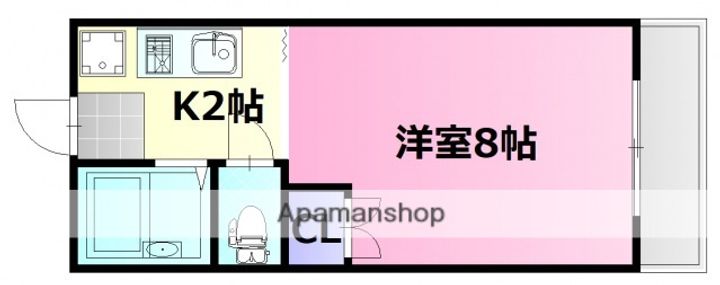 広島県広島市安佐南区古市4丁目の賃貸マンションの間取り