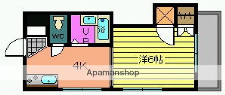 広島県広島市安佐南区緑井3丁目の賃貸マンションの間取り