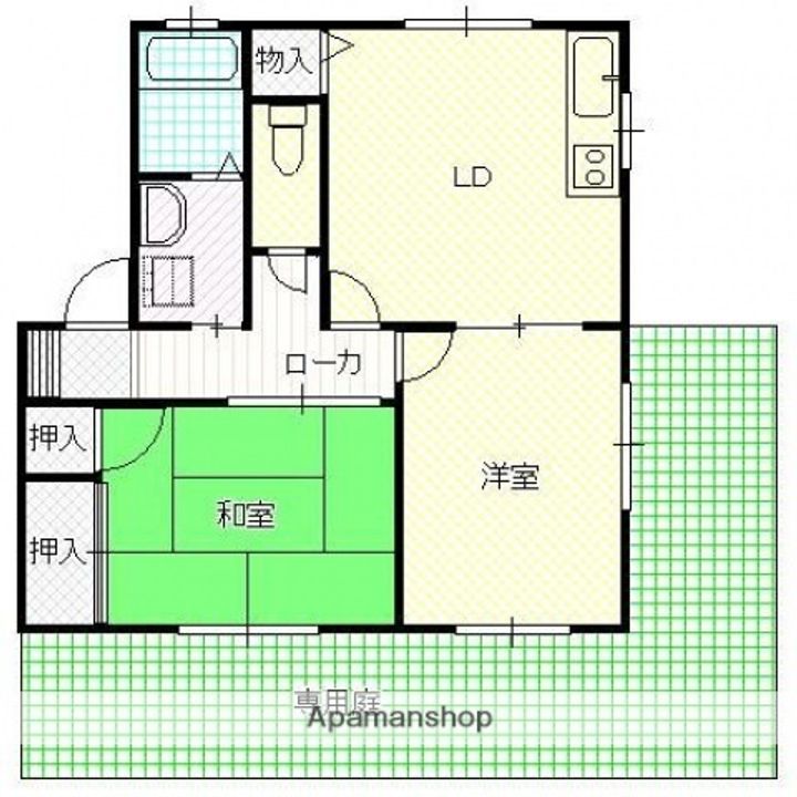 広島県広島市佐伯区八幡東4丁目の賃貸アパートの間取り