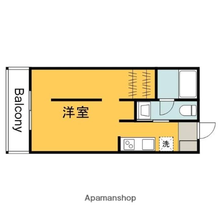 広島県広島市東区牛田東2丁目の賃貸マンションの間取り